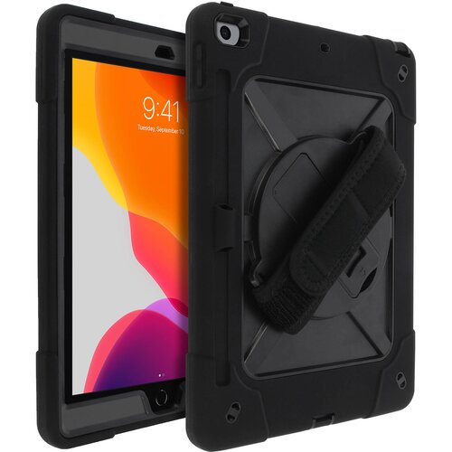 AVIZAR Ovitek z visoko stopnjo za&scaron;cite Apple iPad 9 2021, iPad 8 2020 in iPad 7 2019 z vrtljivim rocajem in stojalom - crn, (21123721) Cene