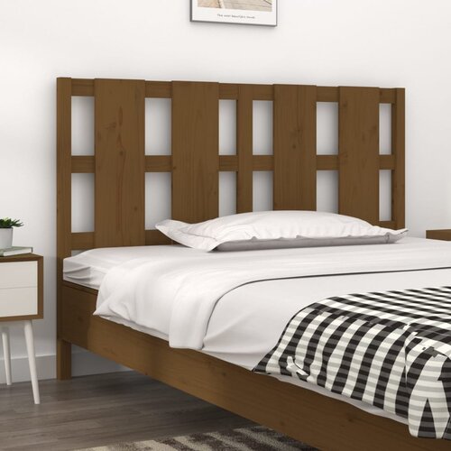  Uzglavlje za krevet boja meda 125,5x4x100 cm masivna borovina Cijene