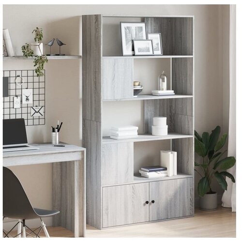 vidaXL Regal za knjige boja hrasta 100x36x189 cm konstruirano drvo - Sivi hrast sonoma 100 cm Cijene