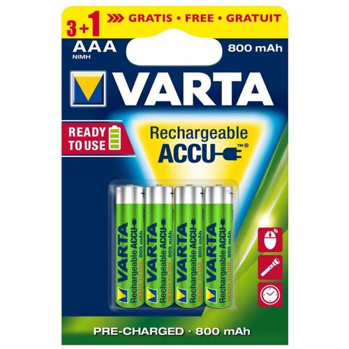 Varta 5670 - 3+1 kom Punjive AAA baterije ACCU Ni-MH, 800 mAh, 1,2 V Cene