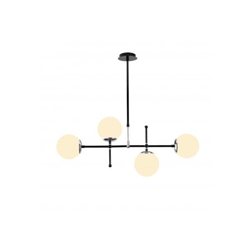 Opviq Visilica MY LEGEND 146, crno/ bijela, metal, 90 x 15 cm, visina 67-82 cm, duljina kabla 90 cm, podesiva visina, 4 x E27 40 W, My Legend - 145-AV2 Cijene
