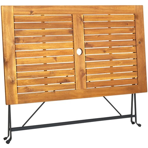  Sklopivi vrtni stol 120 x 70 x 74 cm masivno bagremovo drvo Slike