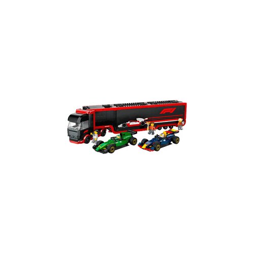 Lego City F1 Tovornjak z dirkalnikoma RB20 in AMR24 &amp;scaron;tevilka 60445 Slike