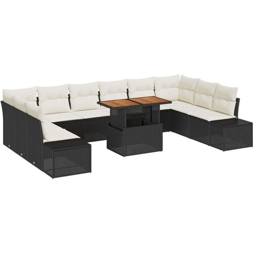  Vrtni kauč set Set od 11 Bež Aluminij Vrtni kauč set Pravokutni Slike