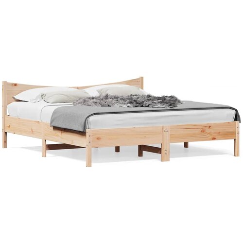 VidaXL Okvir kreveta bez madraca 180 x 200 cm od masivne borovine Slike