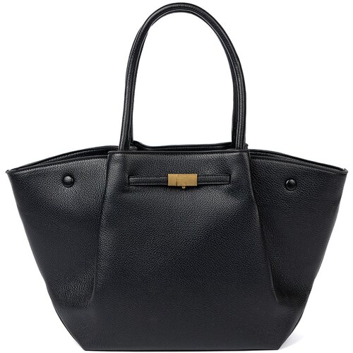 Shelvt Classic shopper bag made of textured faux leather Slike