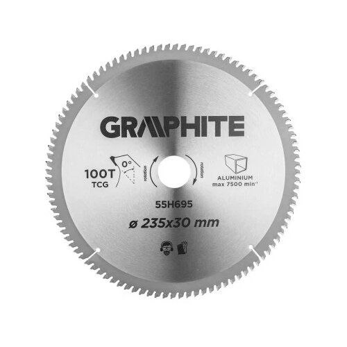 Graphite 55H695 Kružna testera za aluminijum 235 mm &ndash; 100 zuba - ( 55H695 ) Cene