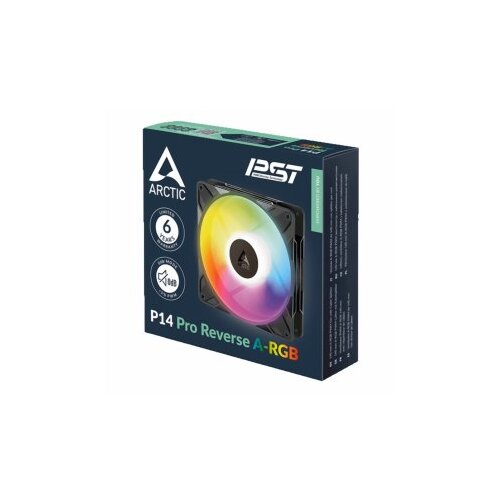 Arctic Freezer P14 Pro Reverse A-RGB - 3 Pack - 140 mm A-RGB PWM Fan with Cable Splitter Cene