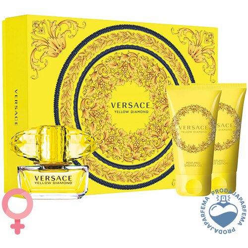 Versace Yellow Diamond 50ml EDT + Body Losion 50ml + Gel za tuširanje 50ml Cijene