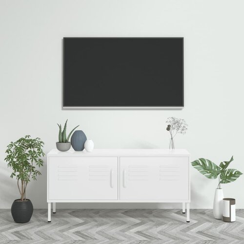 vidaXL tv ormarić bijeli 105 x 35 x 50 cm čelični Cijene