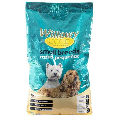  Willowy Gold Small & Mini adult Kompletna suva hrana za male i mini odrasle pse bele i svetle dlake sa piletinom, lososom i pirinčem 10kg Cene