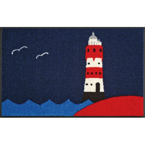wash+dry PREDPRAŽNIK Leuchtturm 50/75 cm potiskano rdeča, bela, temno modra Cene