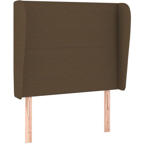 Maison Chic vzglavna omarica - nočna omarica - posteljna omarica z u&amp;scaron;esi temno rjavo 93x23x118/128 cm blago, (21707728) Slike