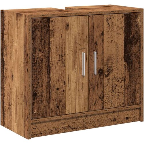 VidaXL ormar za umivaonik staro drvo 63x29x55 cm Slike