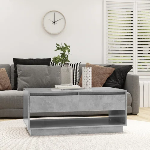 Furnova Klubska mizica betonsko siva 102,5x55x44 cm iverna plošča, (21913673) Furnova Klubska mizica betonsko siva 102,5x55x44 cm iverna plošča, (21913673)