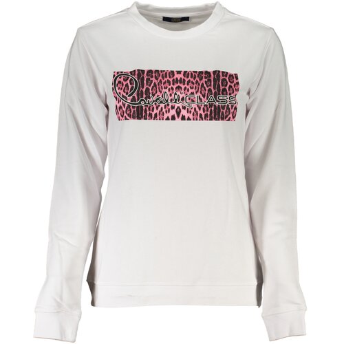 Cavalli Class WOMEN&#39;S WHITE SWEATSHIRT WITHOUT ZIP Cene