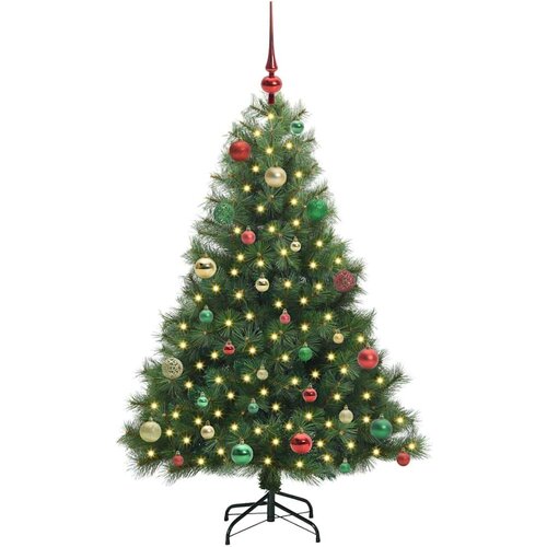  Umjetno božićno drvce s stalakom Zelena 150 cm PE i PVC Slike