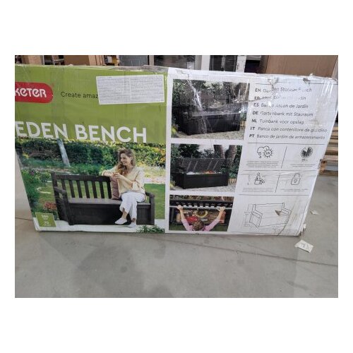 Keter Baštenska klupa-kutija za odlaganje 265L Eden grafit CU250076 OUTLET Cene