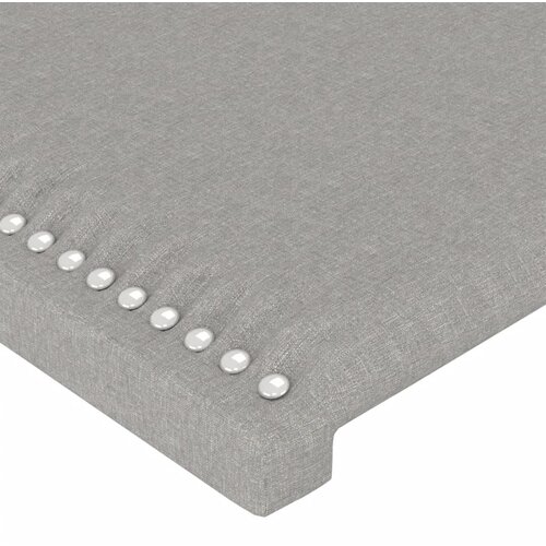  LED uzglavlje svjetlosivo 90x5x118/128 cm od tkanine Slike