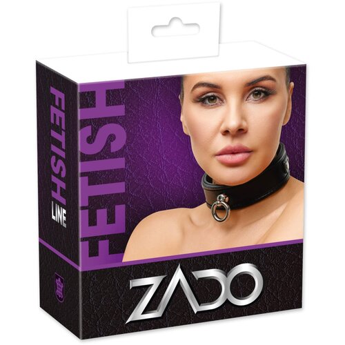 Zado Usnjeni trak za vrat - črn Slike