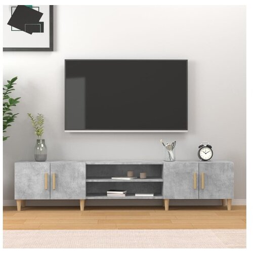  TV omarica betonsko siva 180x31,5x40 cm inženirski les Cene