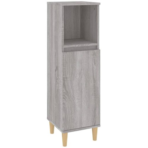 Maison Chic Kopalniška omarica - Kopalniški kabinet siva sonoma 30x30x100 cm inženirski les, (21794452) Cene