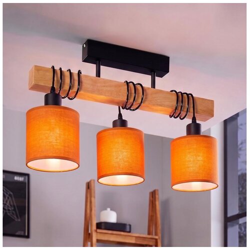 Brilagi Plafonski luster NUBILA 3xE27/60W/230V borovina/narandžasta Cene