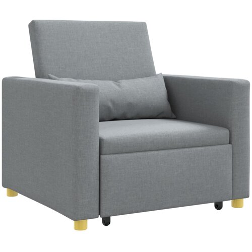 SOFA na razvlačenje Singl Svjetlosiva 90 x 165 x 87 cm tkanina Slike