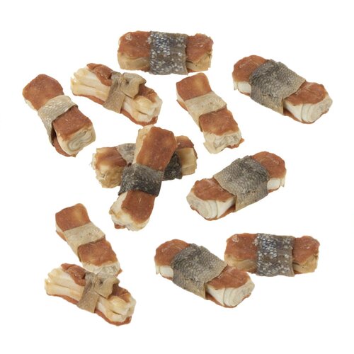 Lukullus fine žvečilne kosti 12 x 5 cm (120 g) - Losos Cene
