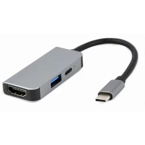 Gembird Adapter USB-C 3-v-1 USB, HDMI, PD, (20442047)