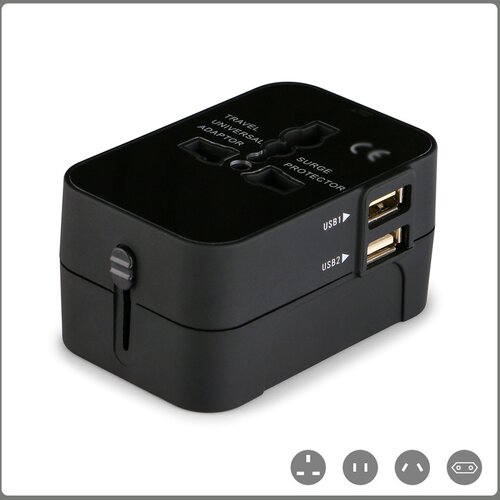 Dardanar Vse v enem potovalni napajalnik AC Power Plug stenski polnilnik z dvojnimi vrati USB za polnjenje Univerzalno, (21198818) Cene
