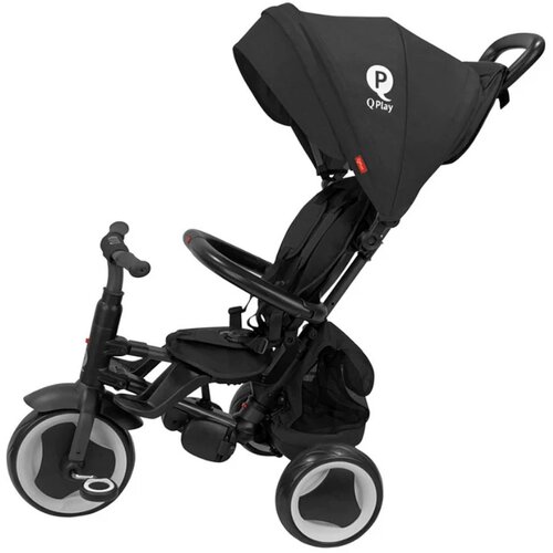 Qplay tricikl za decu Rito Plus Black, 10m+ Slike