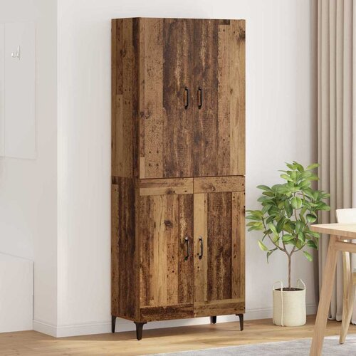  Highboard Staro drvo 69,5 x 34 x 180 cm Konstruirano drvo Slike