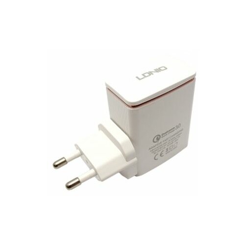 Ldnio kucni punjac A1301Q USB 5V/2.4A FAST QC 3.0 za Iphone lightning beli Slike