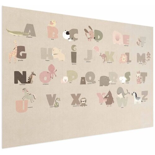  Plakat - Beige Alphabet 60x40 Bez okvira Cijene