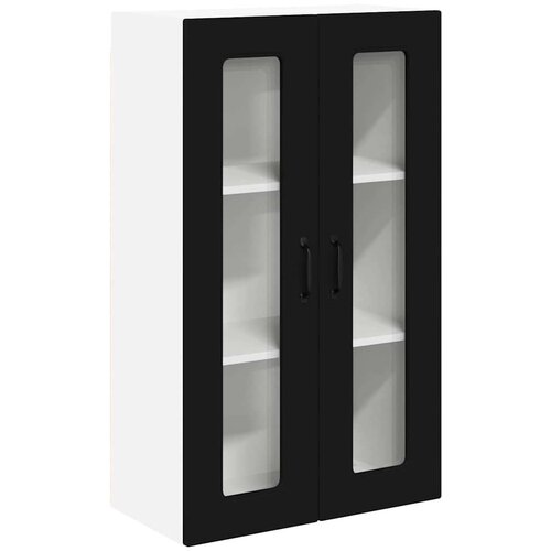 VidaXL zidni kuhinjski ormarić crna 60 x 31 x 100 cm konstruirano drvo Slike