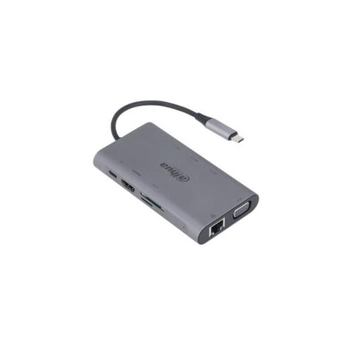 Dahua TC39 docking station i čitač smart kartica 9u1, usb-c 3.1 na 1xHDMI, 1xVGA, 3xUSB3.0, 1xLAN (RJ45), 1xSD, 1xTF, 1xPD Cene