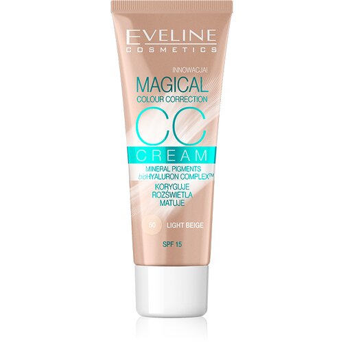 Eveline Magical Colour Correction CC krema SPF 15 odtenek 53 Beige 30 ml Cene