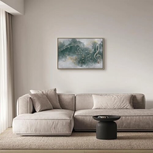  Slika - Melody of the Psalm (1 Part) Wide 60x40 U prirodnom drvenom okviru Slike