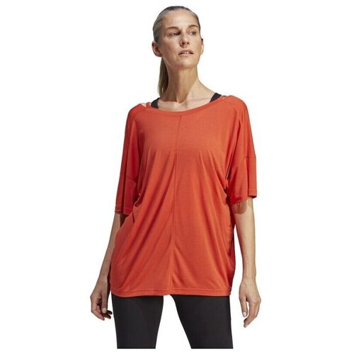 Adidas Majice s kratkimi rokavi Yoga Studio pisana Slike
