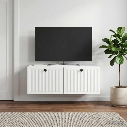 TV ormar za zid Zidne Bijela visokog sjaja 78,5 x 41 x 30 cm Cene