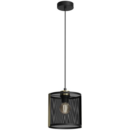  Luster na kablu KAGA 1xE27/60W/230V crna/zlatna Cene