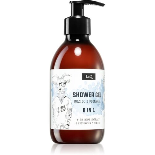 LaQ Goat From Poznaň osvežujoč gel za prhanje 8 v 1 z izvlečkom navadnega hmelja 300 ml Slike