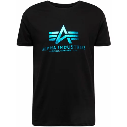 Alpha Industries Majica turkizna / črna