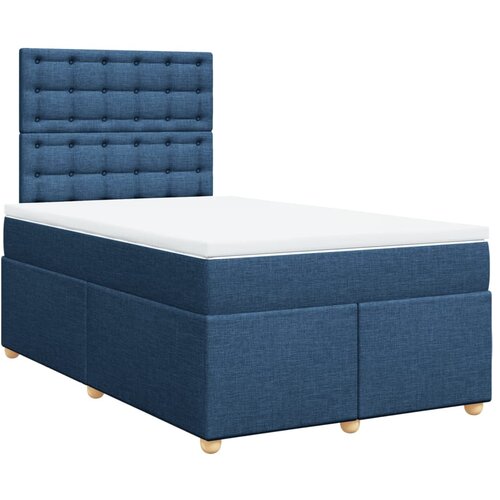 vidaXL Krevet s oprugama i madracem plavi 120 x 200 cm od tkanine Cijene