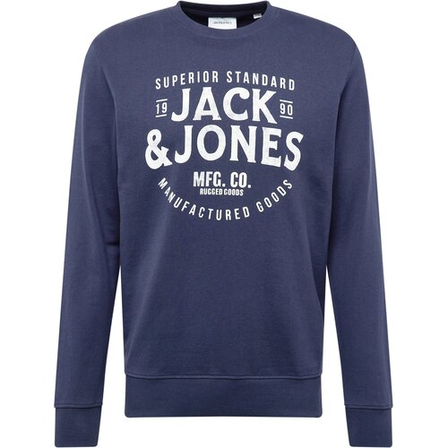 Jack &amp;amp; Jones Sweater majica &amp;#039;JJJEANS&amp;#039; mornarsko plava / bijela Slike
