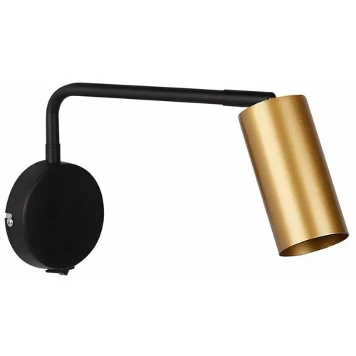 Candellux Lighting Metalna zidna lampa u crno-zlatnoj boji Tina -