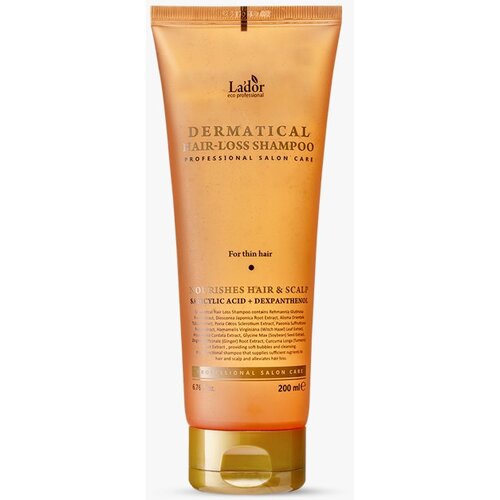 LADOR Dermatical dermatolo&amp;scaron;ki &amp;scaron;ampon za oslabljene lase, ki so nagnjeni k izpadanju 200 ml Slike