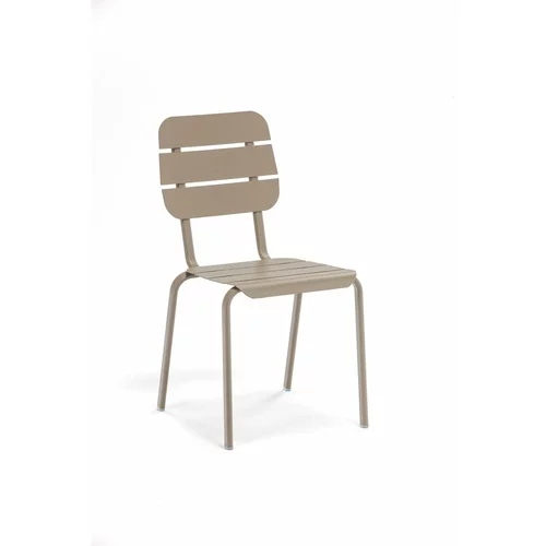 Ezeis komplet 4 rjavih kovinskih stolov alicante
