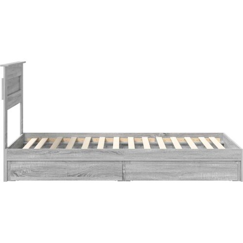  Okvir za krevet s ladicama Siva Sonoma 100 x 200 cm Slike